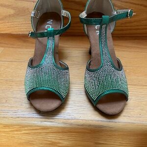 Green Ballroom Dancing Shoes